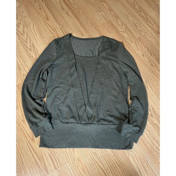 Shein Womens Grey Long Sleeve V-Neck Knit Sweater Size M - Picture 5 of 5